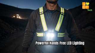 เสื้อกั๊ก LED สะท้อนแสงหน้าอก | โคมไฟหน้าอกความปลอดภัยในการทำงานแบบชาร์จไฟ USB สำหรับงานก่อสร้างเหมืองแร่ Ni