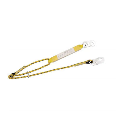 ซื้อ 1460 ถึง 1988 มิลลิเมตร ปรับความปลอดภัย Lanyard กับสาย Kernmantle และสีเหลืองอุปกรณ์ดึงพลังงานสําหรับการหยุดตก การผลิตออนไลน์