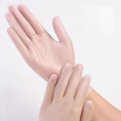 ซื้อ M-Xl En455 ถุงมือป้องกันแบบใช้แล้วทิ้งแบบใสทำความสะอาดถุงมือพีวีซีแบบใช้แล้วทิ้ง การผลิตออนไลน์