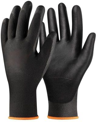 ซื้อ S - 2XXL Work Safety Seamless Gloves ถุงมือทำงานน้ำหนักเบาแบบยืดหยุ่น การผลิตออนไลน์