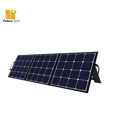 ซื้อ แผงโซลาร์เซลล์โมโนคริสตัลลีนแบบพับได้ 150W ประสิทธิภาพสูงสำหรับไฟดับในแคมป์ การผลิตออนไลน์