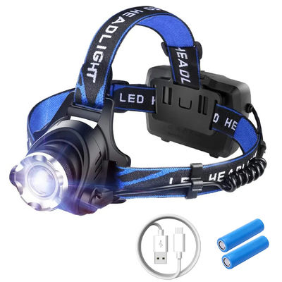 ซื้อ ความสว่าง 300 Lumens กันน้ำ IPX4 ปรับมุมได้ LED ไฟหน้าไฟฉายสำหรับการตั้งแคมป์และการเดินป่า การผลิตออนไลน์