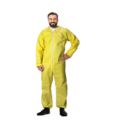 ราคาดี Type 3 Yellow ชุดคลุมป้องกันแบบใช้แล้วทิ้ง 6XL ชุด Ppe ป้องกันสารเคมีแบบใช้แล้วทิ้ง ออนไลน์