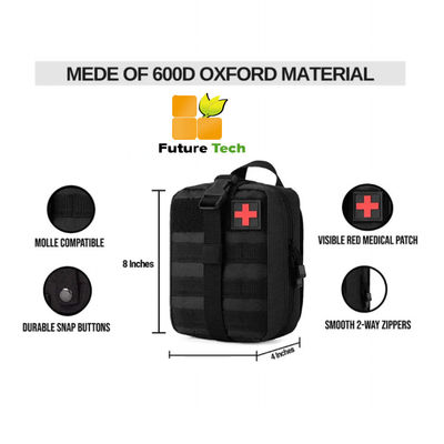 ราคาดี 600D กระเป๋าสะพายฉุกเฉินชุดช่วยเหลือครั้งแรกจากผ้า Oxford CE/ISO13485 รับรองสําหรับการใช้ในภายนอกทางการแพทย์ ออนไลน์