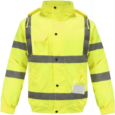 ราคาดี S - XL เสื้อสะท้อนแสงนิรภัย ANSI High Visibility Jacket Waterproof For MEN ออนไลน์