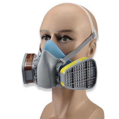 ราคาดี Anti Fog Sanding Half Mask Respirators Dust Gas Defense Half Face Air Purifying Respirator ออนไลน์