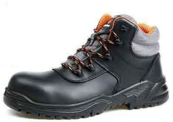ราคาดี Size UK2-13 Mid Cut Industrial Safety Shoes Mid Sole Non Slip Steel Toe Shoes ออนไลน์