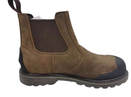ราคาดี Rubber Out Goodyear Safety Boots Leather Crazy Horse Kick Off Protector Steel Toe Work ออนไลน์