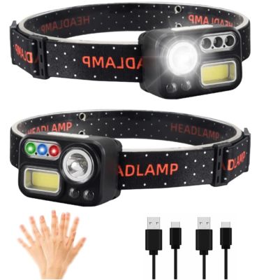 ราคาดี 500 ลูเมนไฟหน้า LED พร้อมเซ็นเซอร์การเคลื่อนไหวและแบตเตอรี่ชาร์จใหม่สําหรับกิจกรรมกลางแจ้ง ออนไลน์